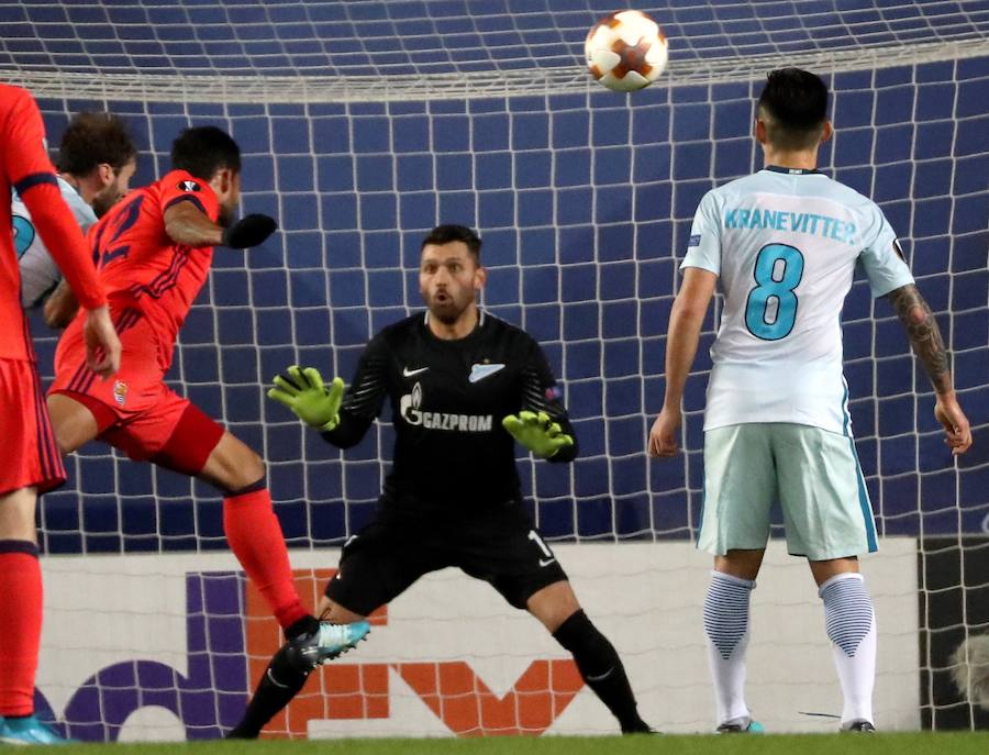 Las mejores imágenes del encuentro de Europa League entre la Real Sociedad y el Zenit en Anoeta