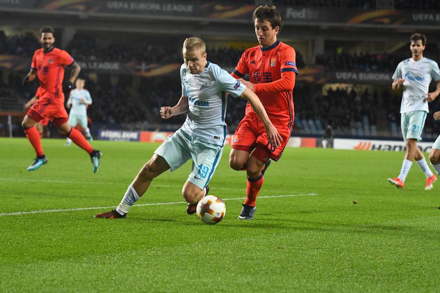 Las mejores imágenes del encuentro de Europa League entre la Real Sociedad y el Zenit en Anoeta