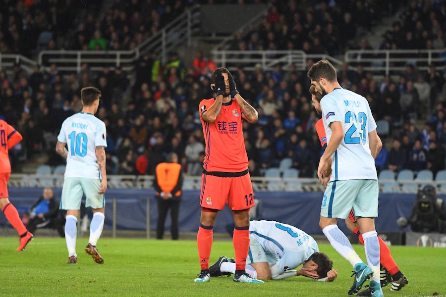Las mejores imágenes del encuentro de Europa League entre la Real Sociedad y el Zenit en Anoeta