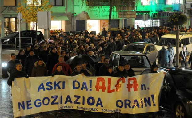 Manifestación en Eibar el pasado mes de noviembre. 