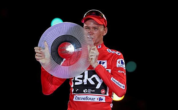 Froome, en el podio de la Vuelta a España 2017
