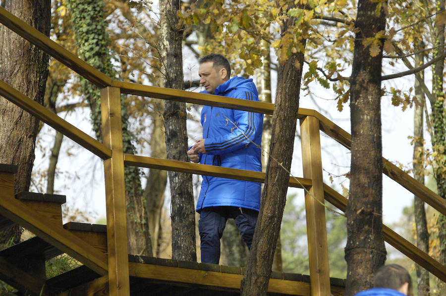 Eusebio ha citado a sus jugadores esta mañana en Zubieta para el último entrenamiento antes del debi de mañana en San Mamés contra el Athletic). 