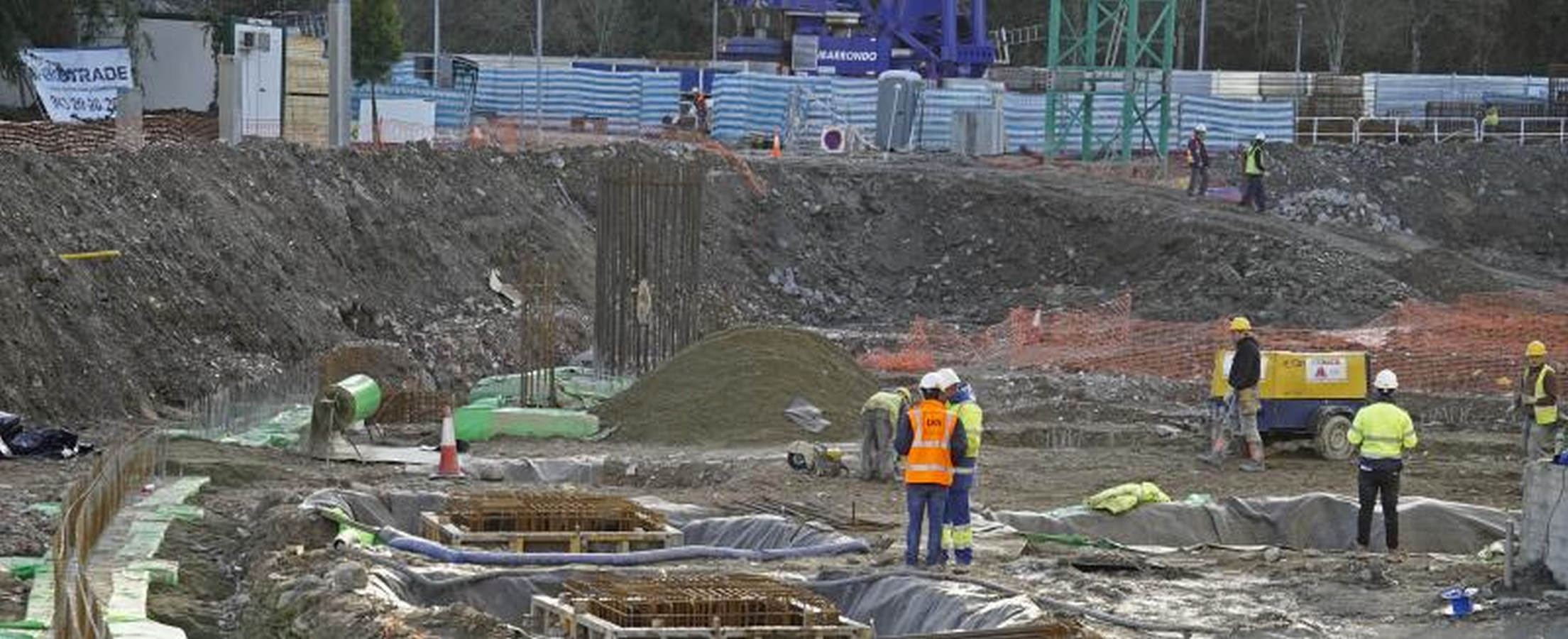 Las obras de Anoeta, a buen ritmo