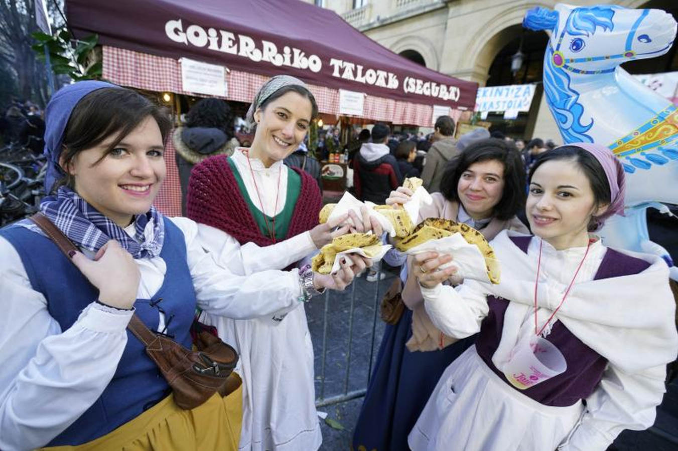 La feria de Santo Tomás de Donostia, un éxito
