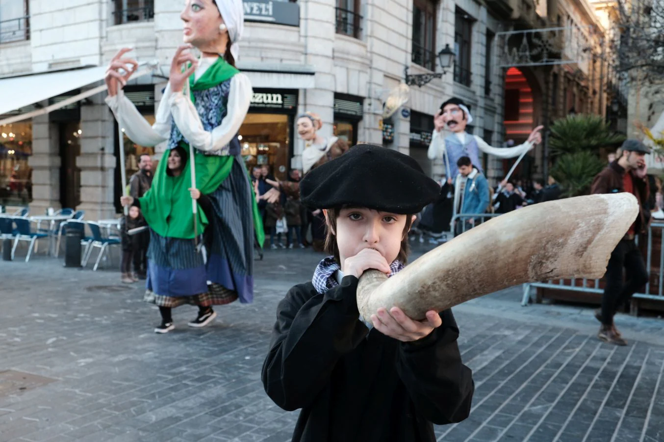 Olentzero llega a Donostia