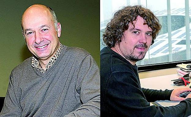 Jesús Lizarraga y Urko Zurutuza, expertos del centro de formación en el tema de la ciberseguridad