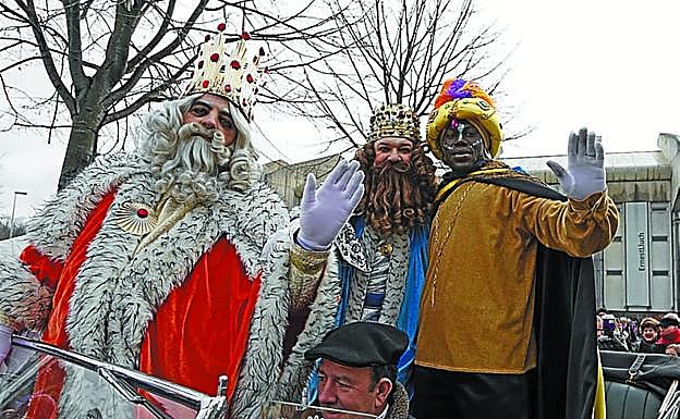 Los Reyes Magos, el año pasado por Anoeta. 