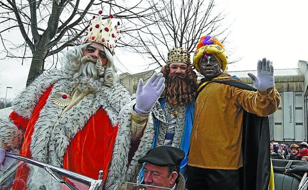 Los Reyes Magos, el año pasado por Anoeta. 