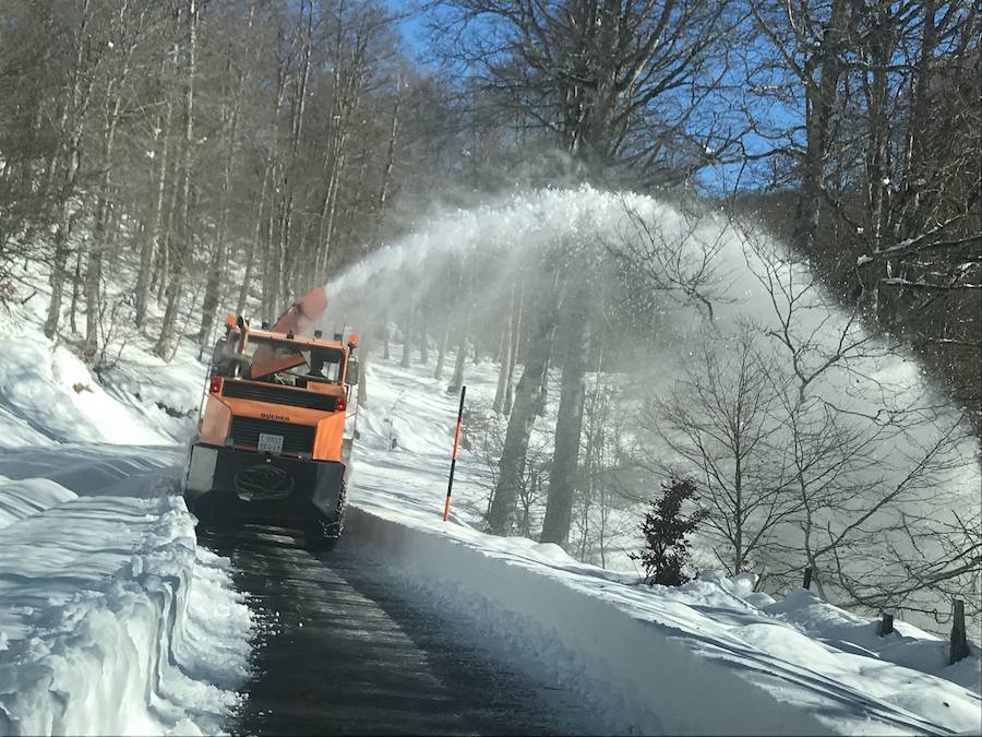 Berastegi ha registrado hoy la temperatura mínima de toda Gipuzkoa con -4,3 grados al igual que Pagoeta. 