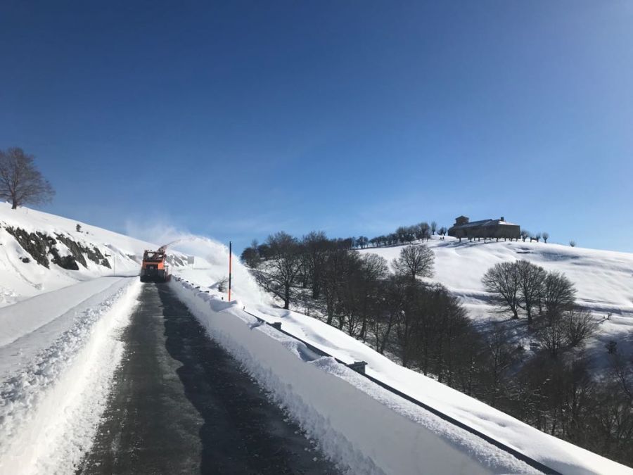 Berastegi ha registrado hoy la temperatura mínima de toda Gipuzkoa con -4,3 grados al igual que Pagoeta. 