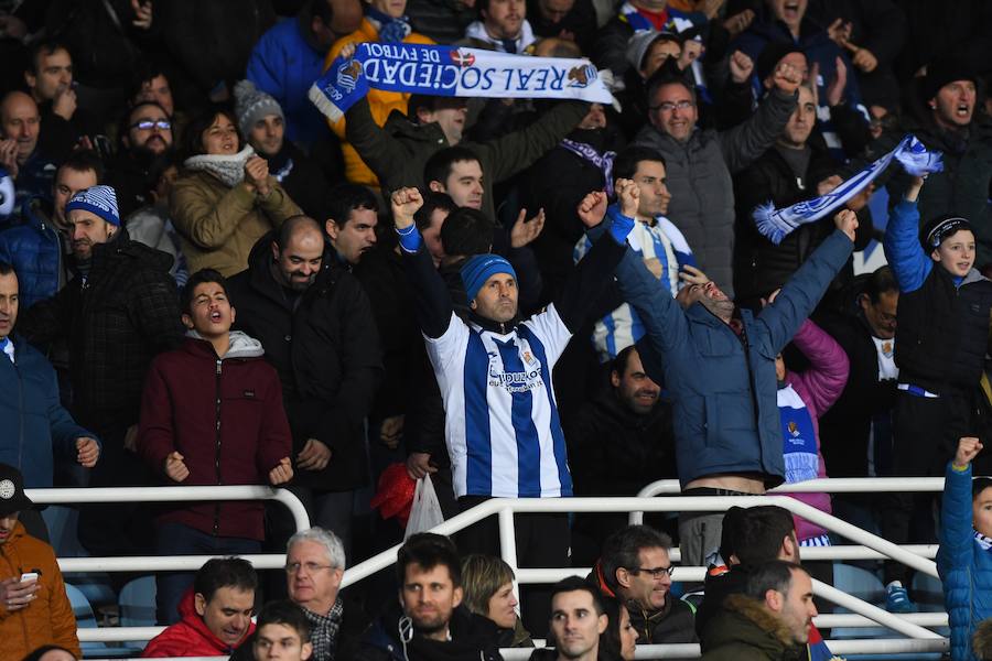 Las mejores imágenes del encuentro entre la Real Sociedad y el F.C. Barcelona en el estadio de Anoeta