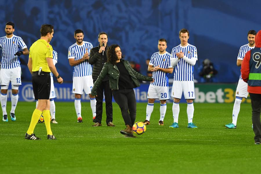 Las mejores imágenes del encuentro entre la Real Sociedad y el F.C. Barcelona en el estadio de Anoeta