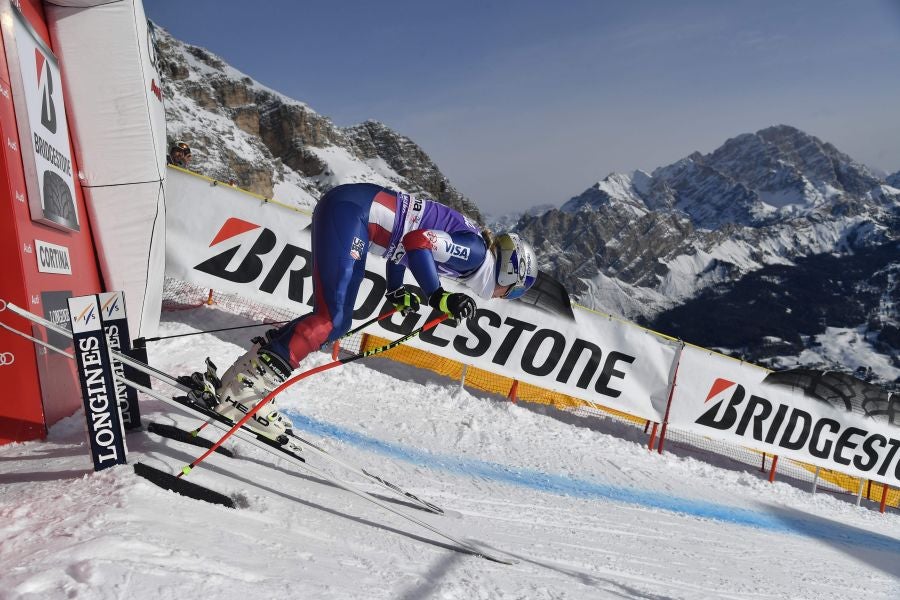 La esquiadora estadounidense entrena estos días en Cortina d'Ampezzo con la mente puesta en la celebración de los próximos Juegos Olímpicos de invierno