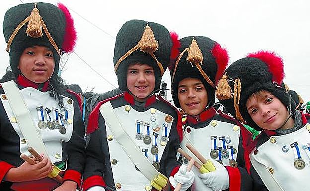 Lourdes, Haritz, Aimar Rodríguez y Aimar Ortega