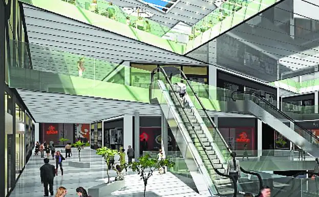 Imagen que tendrá el futuro centro comercial de Illunbe. 