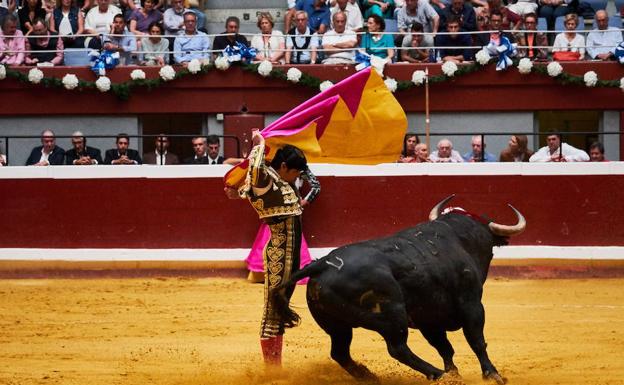 Alejandro Talavante, en Illunbe durante la feria de Semana Grande del año pasado.