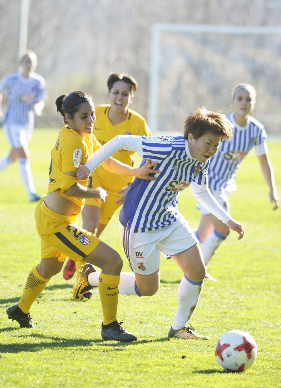 La Real Sociedad femenina ha logrado en Zubieta un valioso punto con sabor a victoria ante el campeón de Liga yl colíderen la actual, el Atlético de Madrid.