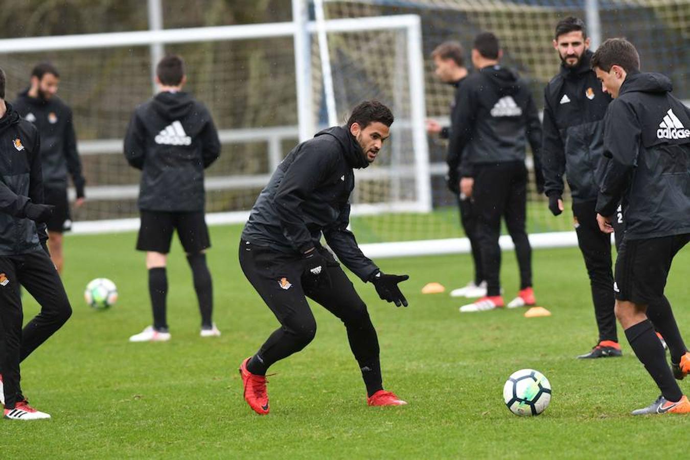 Entrenamiento de la Real Sociedad en Zubieta, en imágenes