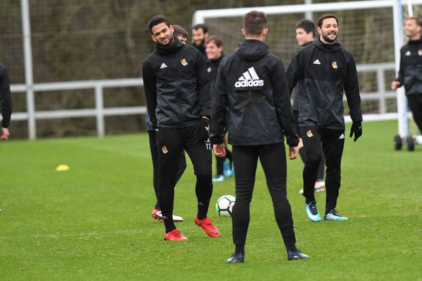 Entrenamiento de la Real Sociedad en Zubieta, en imágenes