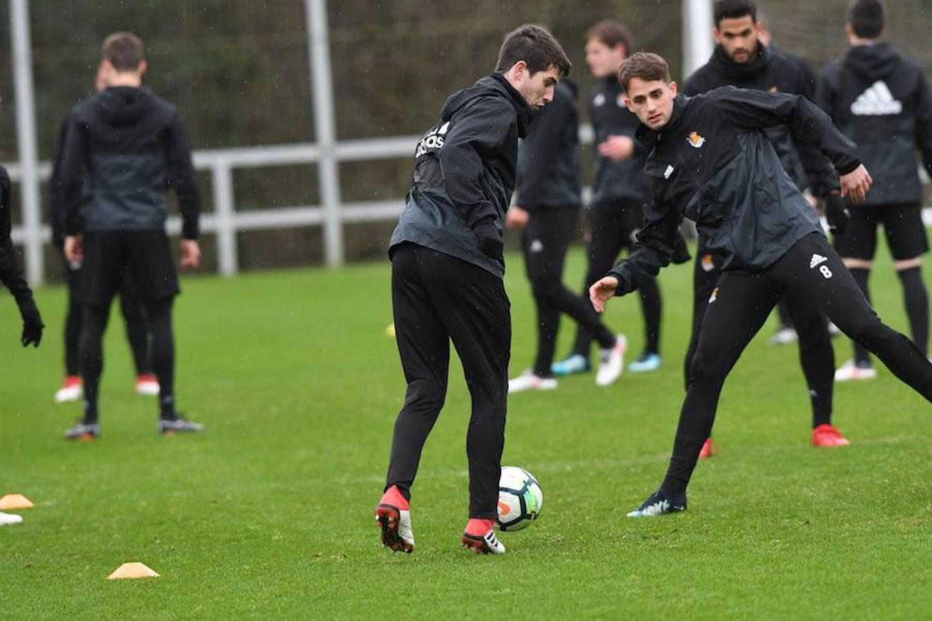 Entrenamiento de la Real Sociedad en Zubieta, en imágenes