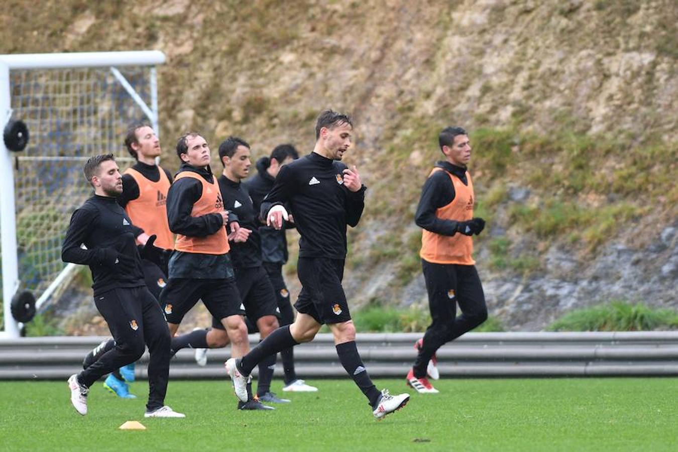 Entrenamiento de la Real Sociedad en Zubieta, en imágenes