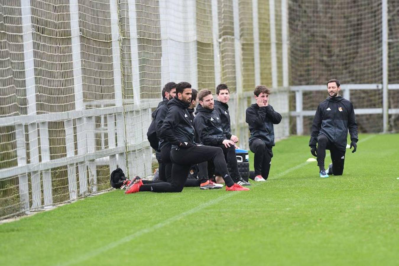 Entrenamiento de la Real Sociedad en Zubieta, en imágenes