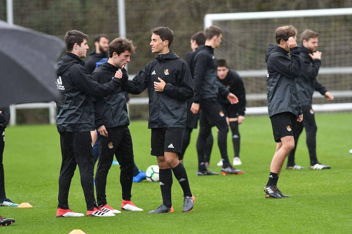 Entrenamiento de la Real Sociedad en Zubieta, en imágenes