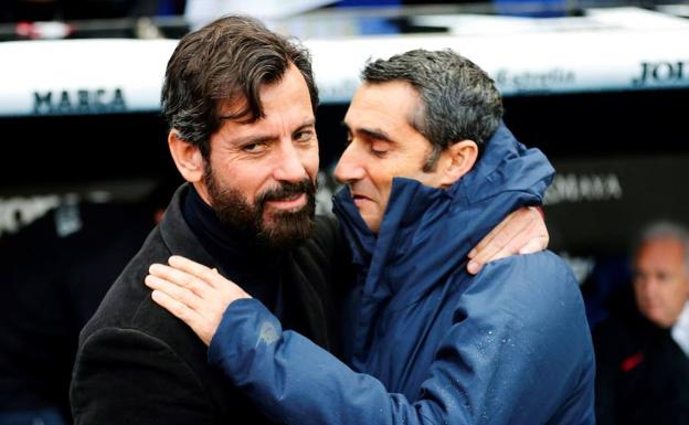 Quique Sánchez Flores y Ernesto Valverde.