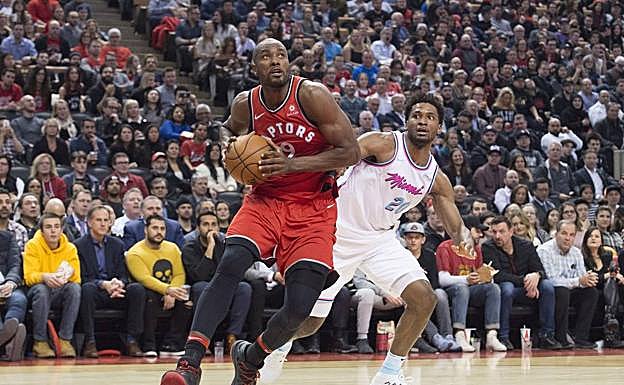 Serge Ibaka, durante el partido. 