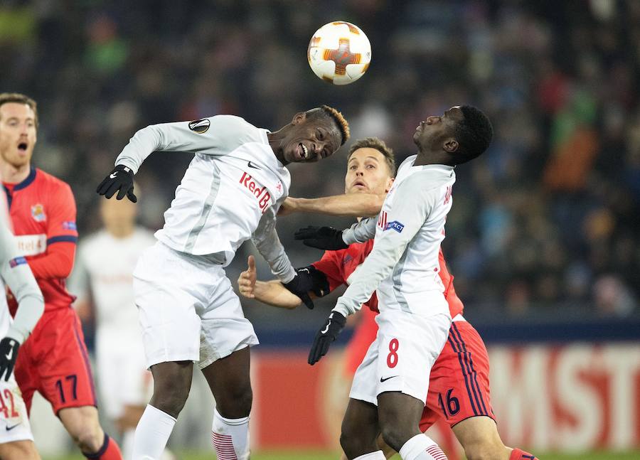 Emoción en el Salzburgo - Real Sociedad con la presencia de casi dos mil aficionados realistas en las gradas