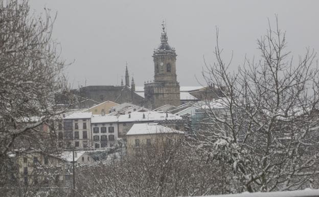 Hondarribia bajo la nieve