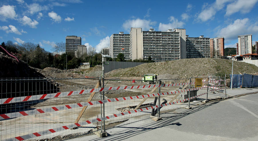 Las obras de la pasarela de Herrera van adelante.