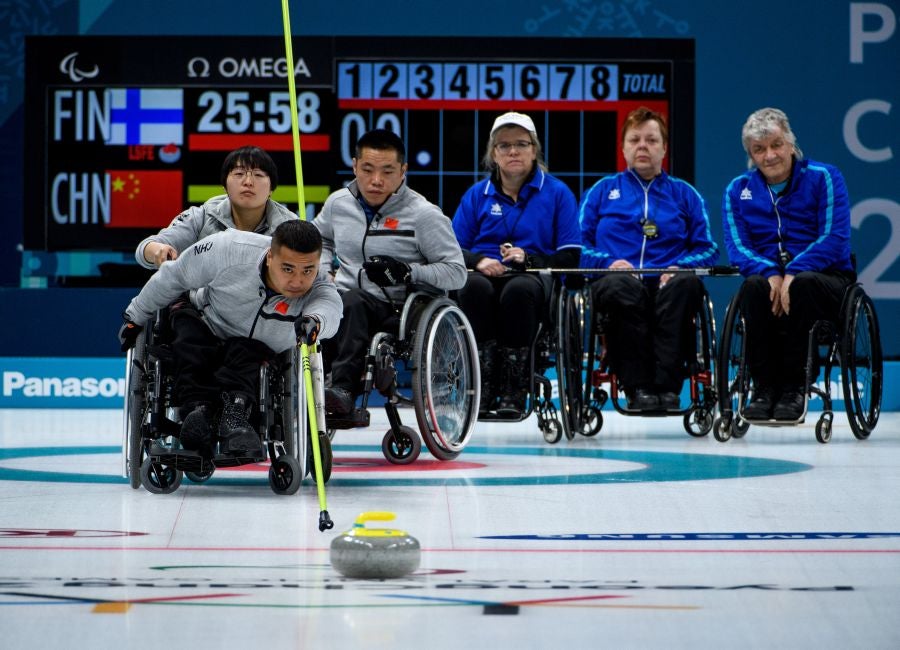 Este fin de semana ha habido pruebas de hockey hielo, curling, snowboard y esquí de fondo. 