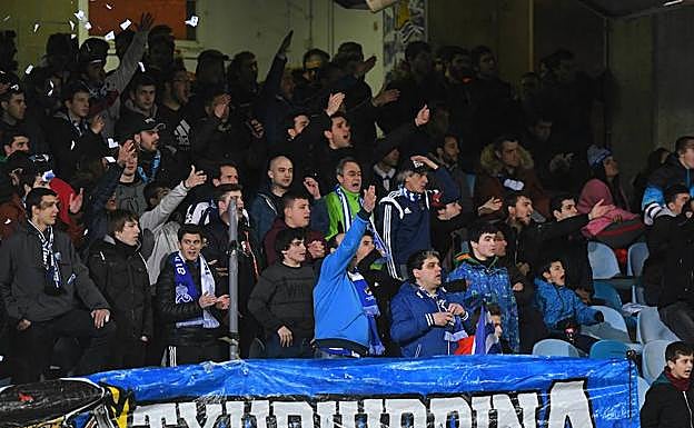 Parte del público presente en Anoeta durante el partido ante el Getafe.