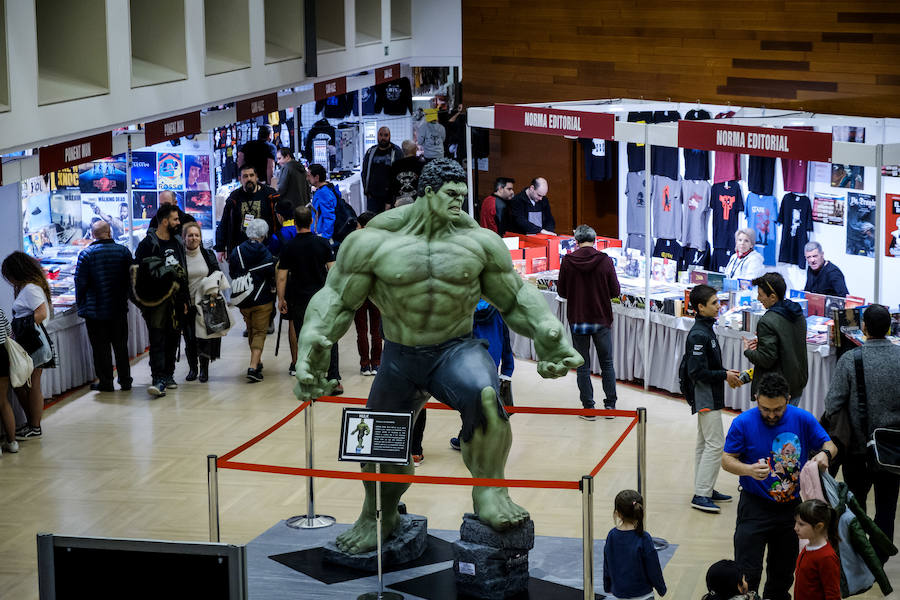 La notable afluencia de visitantes al salón evidencia el tirón del universo del cómic entre los aficionados