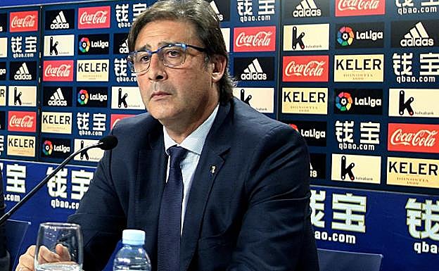 Loren durante la presentación de Diego Llorente el pasado mes de julio. 