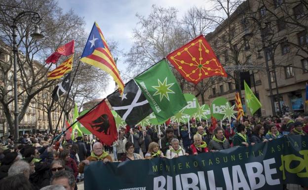 La izquierda abertzale ha celebrado hoy en Pamplona el Aberri Eguna. 