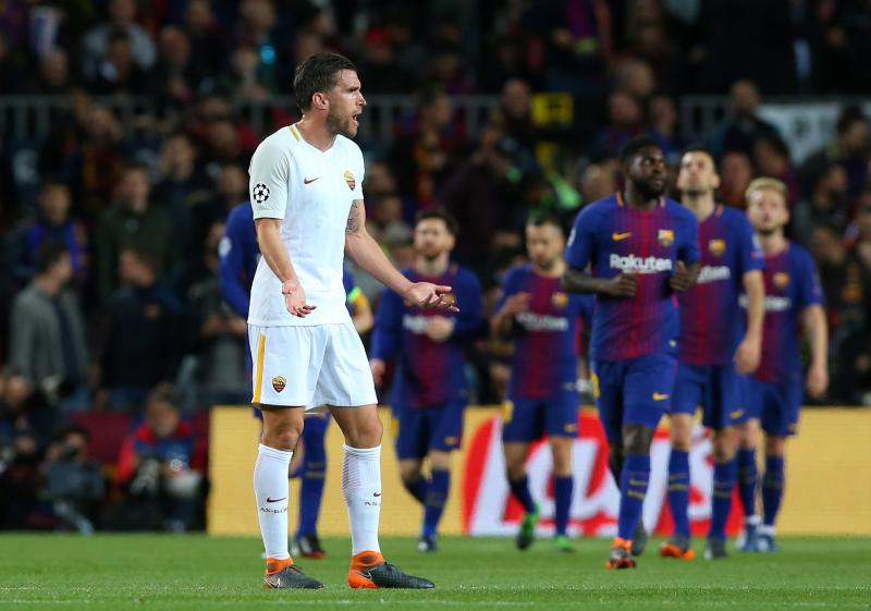 Encuentro de ida de los cuartos de final de la Champions League