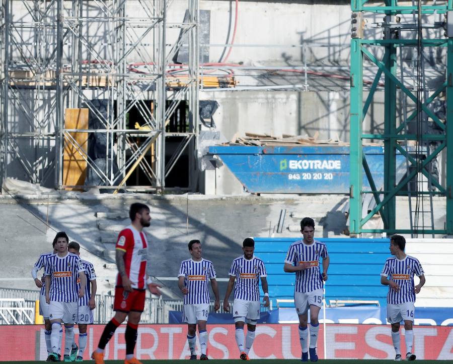 El equipo txuri-urdin se reencuentra con las buenas sensaciones tras esta goleada en Anoeta