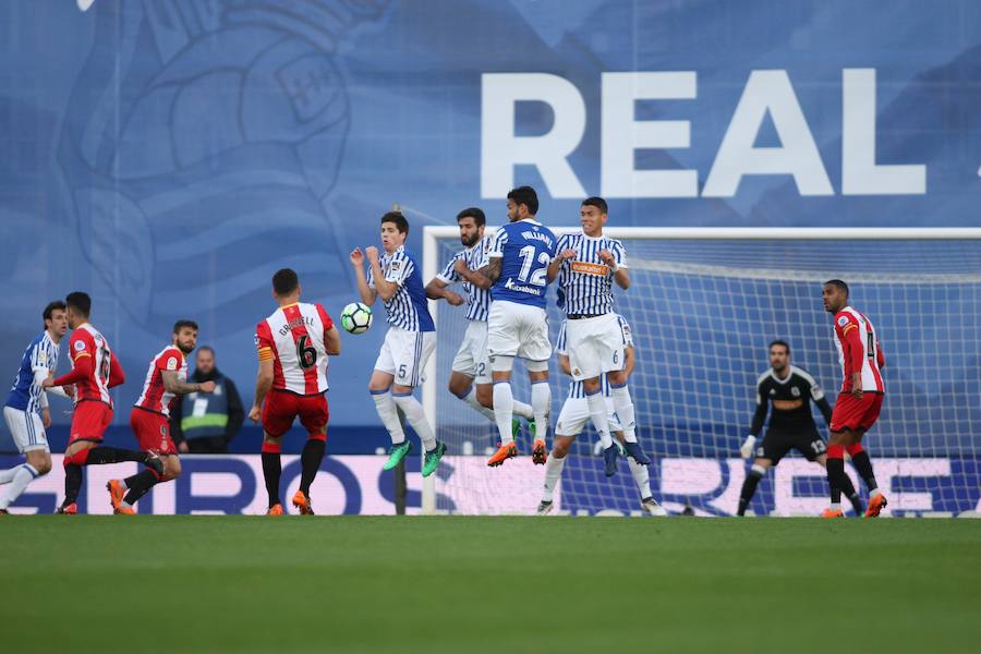 El equipo txuri-urdin se reencuentra con las buenas sensaciones tras esta goleada en Anoeta