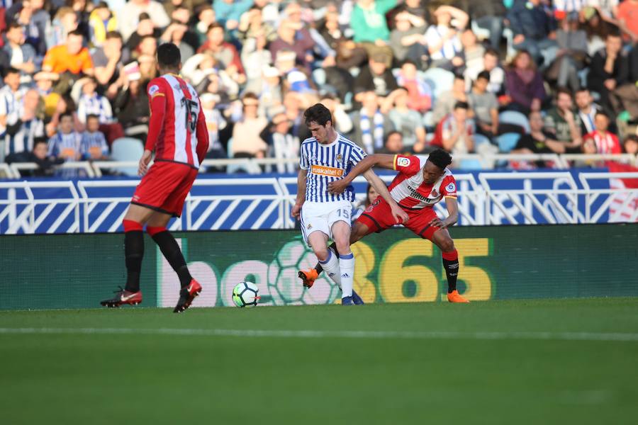 El equipo txuri-urdin se reencuentra con las buenas sensaciones tras esta goleada en Anoeta
