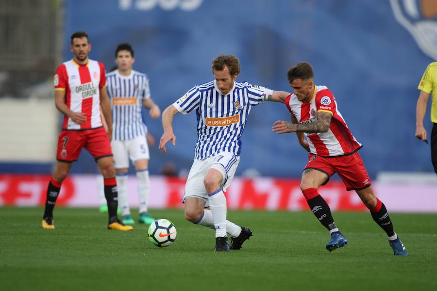 El equipo txuri-urdin se reencuentra con las buenas sensaciones tras esta goleada en Anoeta