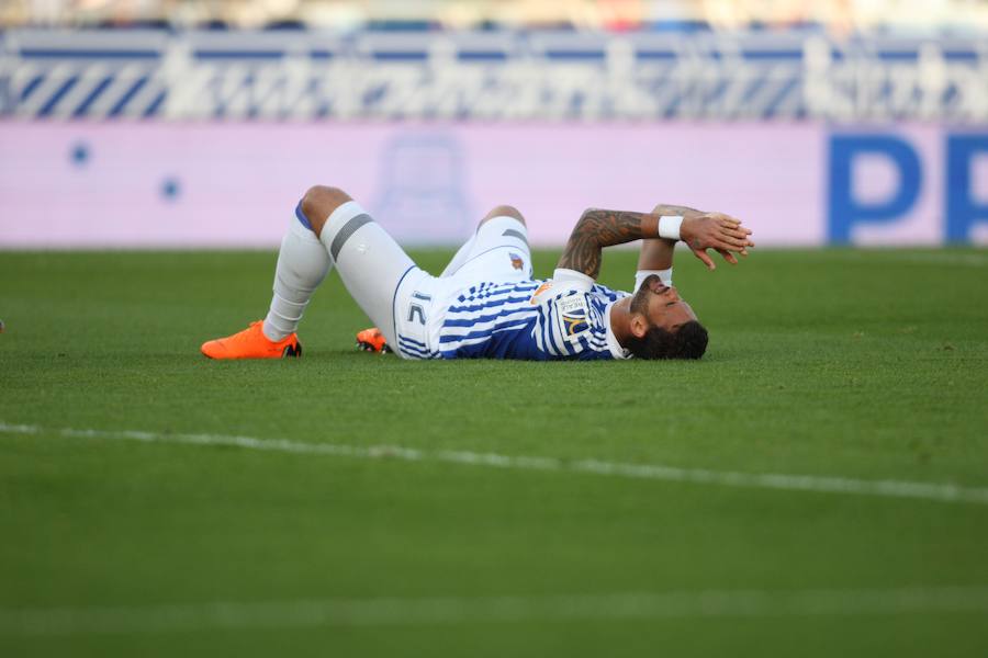 El equipo txuri-urdin se reencuentra con las buenas sensaciones tras esta goleada en Anoeta