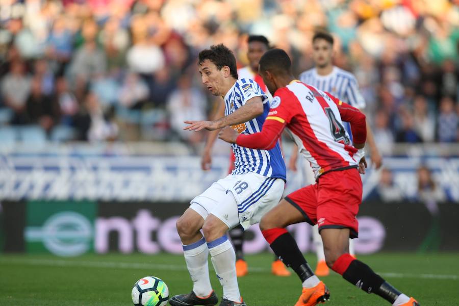 El equipo txuri-urdin se reencuentra con las buenas sensaciones tras esta goleada en Anoeta