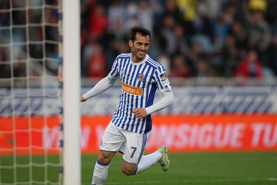 El equipo txuri-urdin se reencuentra con las buenas sensaciones tras esta goleada en Anoeta