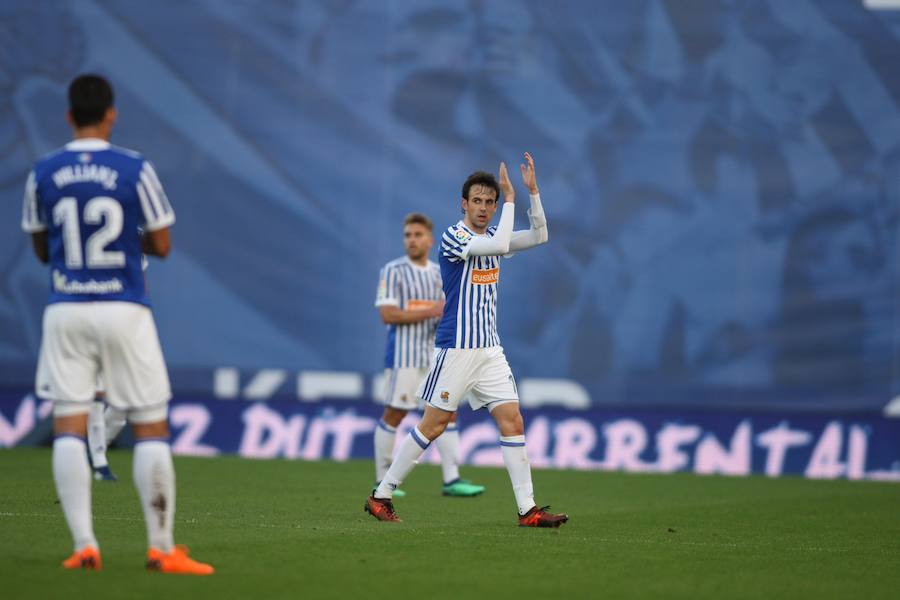 El equipo txuri-urdin se reencuentra con las buenas sensaciones tras esta goleada en Anoeta