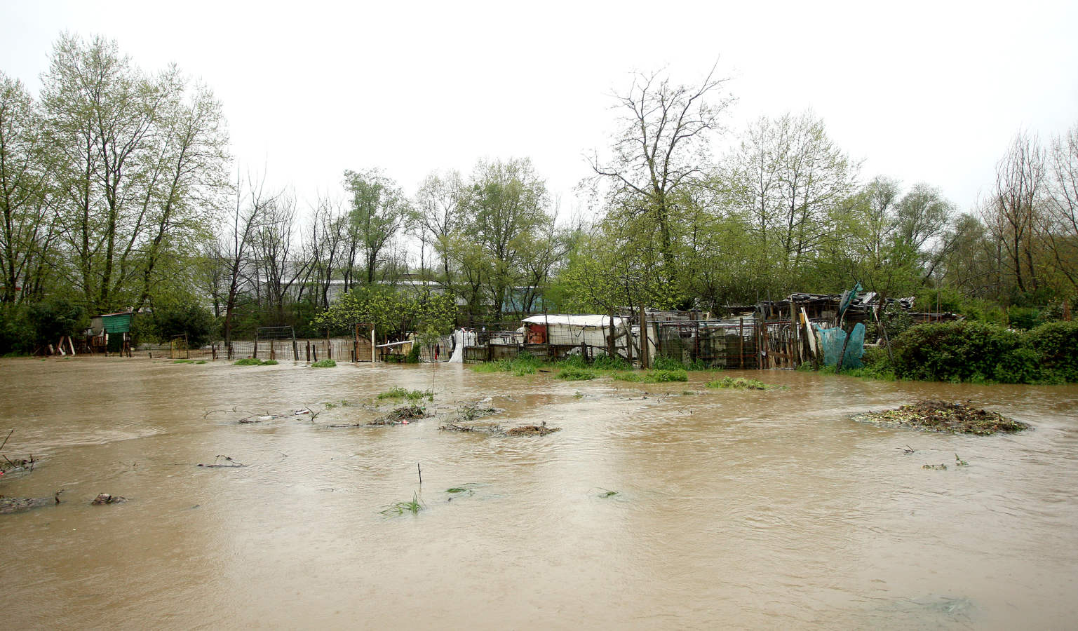 Las persistentes lluvias de las últimas horas han provocado que los ríos de Gipuzkoa estén a tope. La alerta naranja continúa activa. 