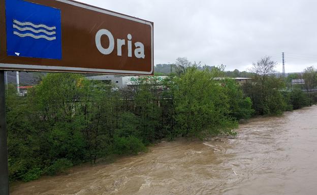 El río Oria su paso por Lasarte-Oria.