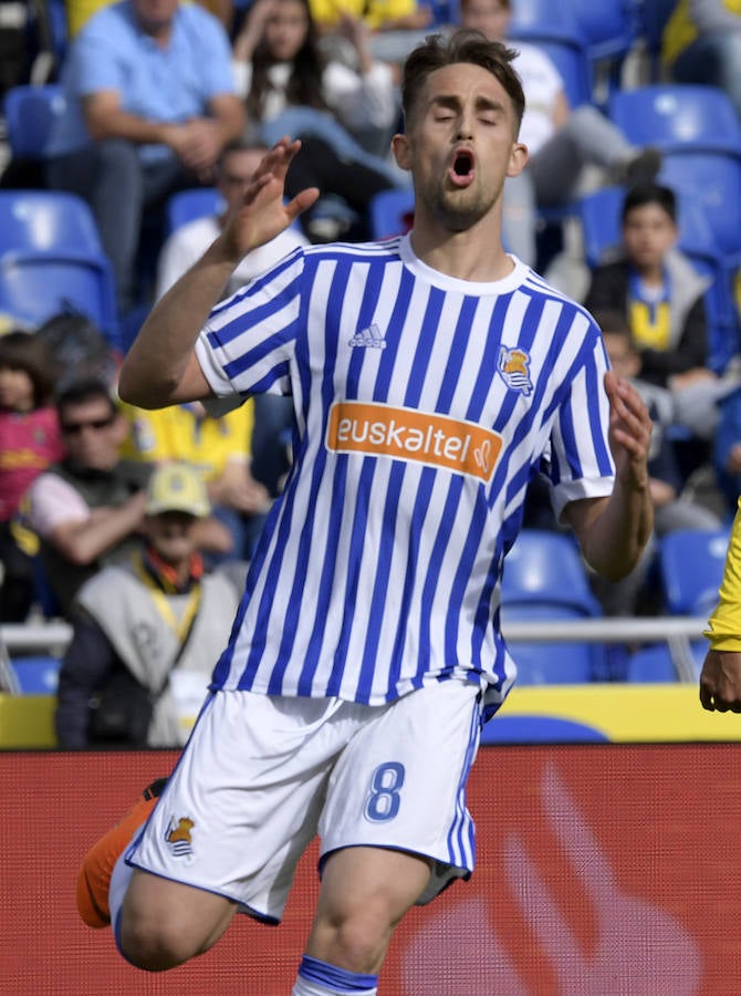 Gran partido de la Real Sociedad frente a Las Palmas en el que Oyarzabal abría el marcador.