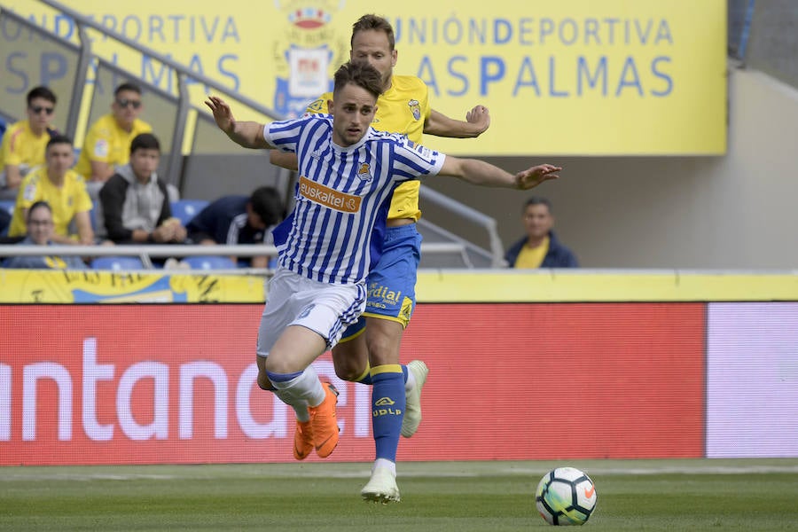 Gran partido de la Real Sociedad frente a Las Palmas en el que Oyarzabal abría el marcador.
